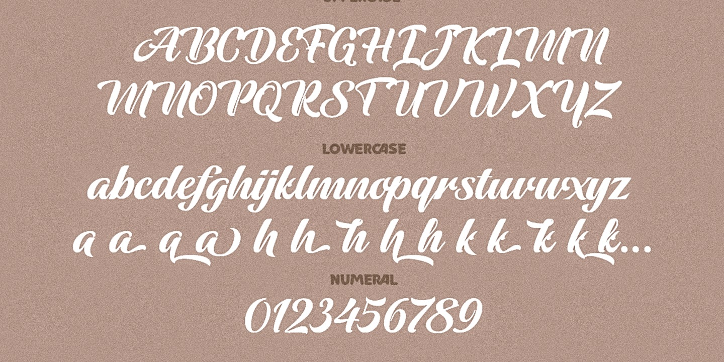 Example font Satnight Script #3